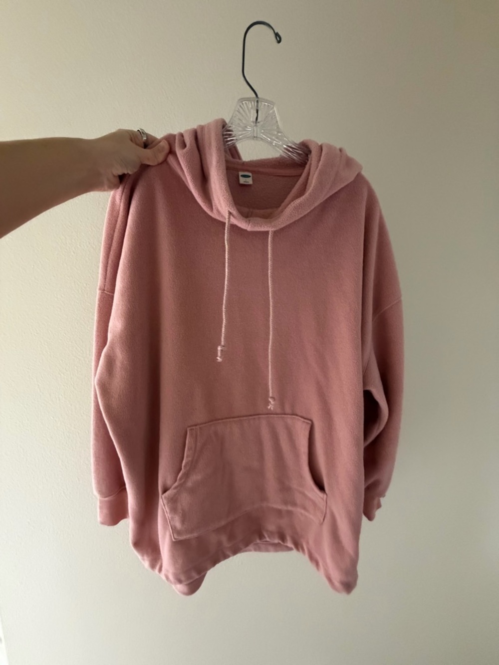 Old Navy Rose Pink Hooded Fleece Pullover